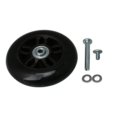 Image of BQLZR Replacement Luggage Suitcase Wheels 360 Mute Swivel Universal Wheel 90mm Dia PU Rubber Roller for