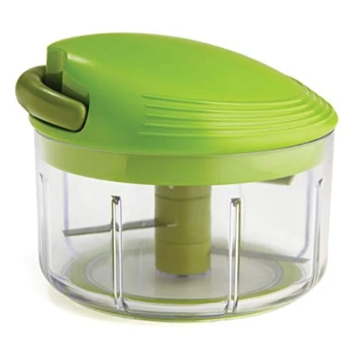 Image of Kuhn Rikon Pull Chop, Vegetable Chopper with Stainless Steel Blades, Food Non Slip Base, Easy to Use Fruit Cutter and Onion Chopper, Essential Kitchen Accessories 650ml 3 Year Guarantee