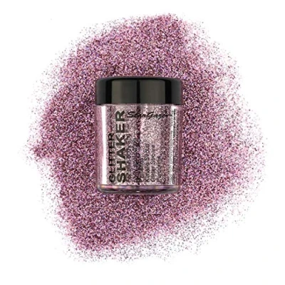 Image of Stargazer Starlight glitter Shaker, Pink Nebula. Cosmetic powder for use on the eyes, lips, face, body, hair and nails.