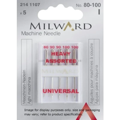 Image of Universal Sewing Machine Needles, 80/12(1), 90/14(2), 100/16(2)