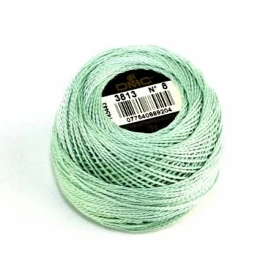 Image of DMC Cotton Perle Thread Size 8 3813 per 10 Gram Ball