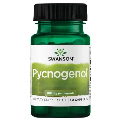 Image of Swanson, Pycnogenol, 100mg, Pine Bark Extract, High Dose, 30 Capsules, Lab Tested, Soy Free, Gluten Non GMO