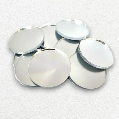 Image of Circle Mirrors Pack of 20 1.5cm Diameter Each (3mm thick crafting acrylic mirrors)