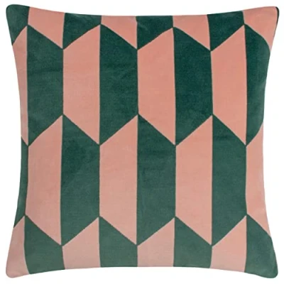 Image of furn. Kalho Polyester Filled Cushion,Pink/Green,45 x 45cm