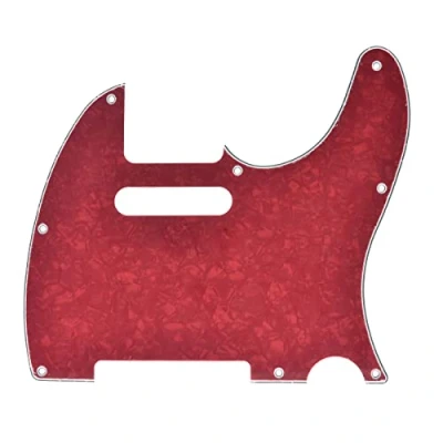 Image of KAISH Red Pearl Tele Guitar Pickguard Scratch Plate for Fender Telecaster