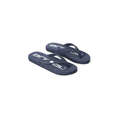 Image of Animal Swish Womens Flip Flops Lightweight, Comfortable &amp; Slip on Footwear with Padded Straps For Autumn Winter, Beach, Walking, Outdoors Blue Adult Shoe Size 7