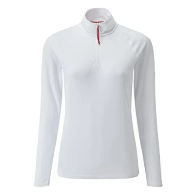 Image of Gill Womens Long Sleeve UV Tec Top Lightweight, Quick Drying &amp; 50+ Protection (White, 16)