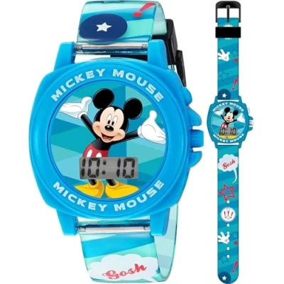 Image of Disney Boys Digital Quartz Watch with Plastic Strap MK1328