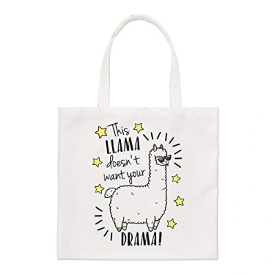 Image of This Llama Doesn&#039;t Want Your Drama Regular Tote Bag