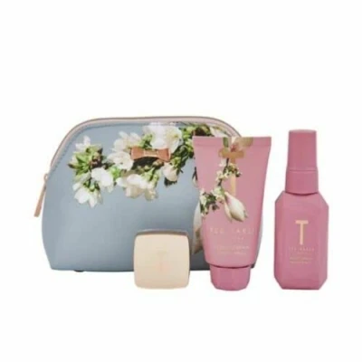 Image of TED BAKER PRETTY BLOSSOM SET WITH BODY SPRAY HAND CREAM LIP BALM