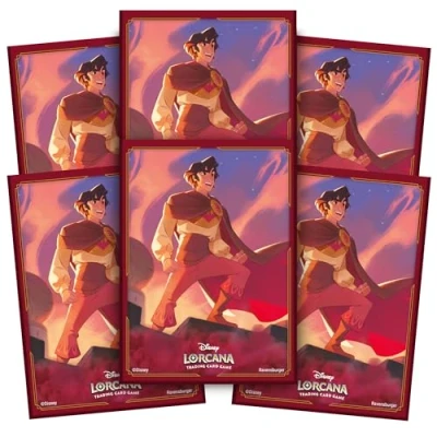 Image of Ravensburger Disney Lorcana TCG Trading Adults and Kids 8 Years Up Aladdin 65 Card Sleeves Set 5: Shimmering Skies