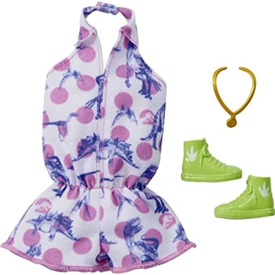 Image of Barbie Fashions Complete Looks 1 of Doll Clothes Inspired by Popular Brand Roxy, Look with Outfit &amp; Accessories for Dolls, Gift Kids 3 to 8 Years Old