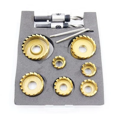 Image of metal hole saw set LAIWEI M35 7PCS cutter kit, 7 sizes: 16 18 20 22 28 30 32 35mm, for drilling
