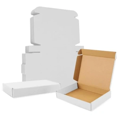 Image of Wellpack Europe Corrugated Cardboard Large Letter &amp; Small Parcel Boxes PiP Shipping Postal Box (C6 A6 / 160x110x20mm 16x11x2cm), White, 15)
