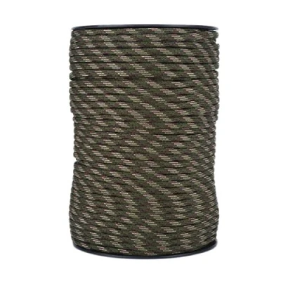 Image of Alomejor 9 Strand Paracord 100m 550lb Reflective Parachute Cord for Outdoor Tent Survival Camping Climbing(Jungle Camouflage)