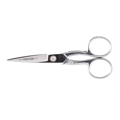 Image of Klein Tools G435 Scissors, Made in USA, Tailor Point Scissor Great for Embroidery, Sewing, Fabric, Electronics, More, 5 Inch