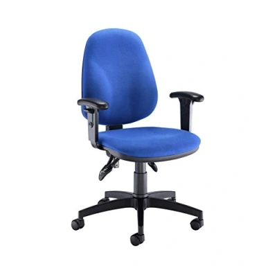 Image of Office Hippo High Back Desk Chair, Ergonomic Home &amp; Chair With Height Adjustable Seat Arms, Lumbar Support For Extra Comfort, Computer Daily Use Royal Blue