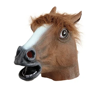 Image of Bristol Novelty BM160 Horse Mask, Brown, One Size