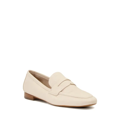 Image of Dune London Womens Ladies Gianetta Penny Loafers Beige Leather (archived) Size UK 6