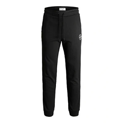 Image of Jack &amp; Jones Mens Gordon Shark Sweatpants Black 44W