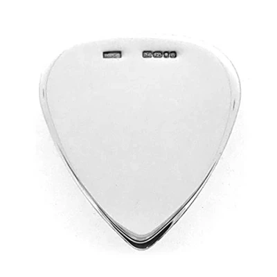 Image of Sterling Silver Guitar Pick Plectrum Hallmarked