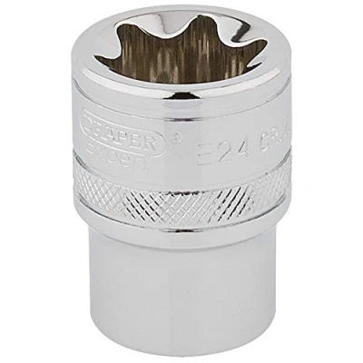 Image of Draper TX STAR� Socket, 1/2&quot; Sq. Dr., E24