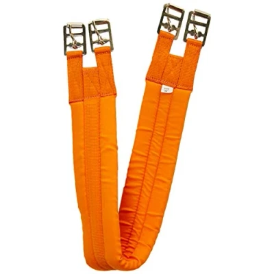 Image of Rhinegold Cotton Padded Girth 42&quot; Tangerine