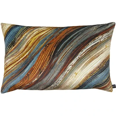 Image of Prestigious Textiles Heartwood Cushion, Peacock, 40 x 60cm