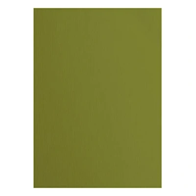 Image of Florence Cardstock Textured Coloured Card Making Supplies A4 Green 10 Sheets Paper for Scrapbooking, Making, Die Cutting and Crafts 216 GSM Olive