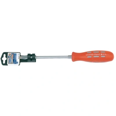 Image of Draper Plain Slot Flared Tip Mechanic&#039;s Screwdriver, 8 x 150mm