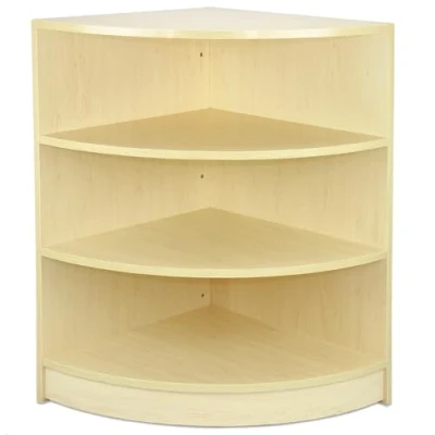 Image of Shop Corner Counter Maple LM60 Retail Storage Unit Modular Curved