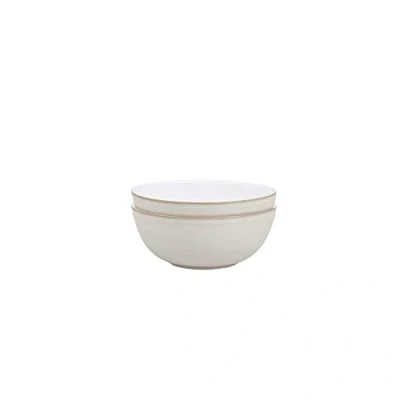 Image of Denby Natural Canvas Cereal Bowl Set of 2, White