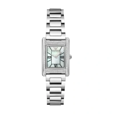 Image of Emporio Armani Genni WoMens Silver Watch AR11625 Stainless Steel (archived) One Size