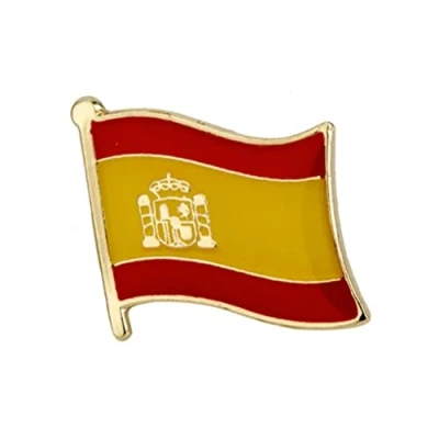 Image of Spanish Spain National Flag Metal Enamel Pin Badge