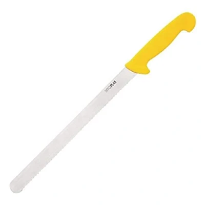 Image of Hygiplas Slicer Serrated Yellow 12&quot;