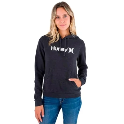 Image of Hurley Women&#039;s OAO Core Hoodie, Heather Black, XS