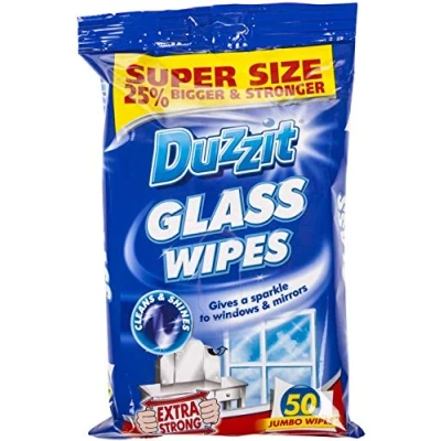 Image of Duzzit 3 x GLASS WIPES PACK OF 50