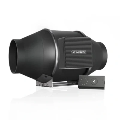 Image of AC Infinity CLOUDLINE S4, Quiet 4 Inline Duct Fan with Speed Controller Ventilation Exhaust for Heating Cooling Booster, Grow Tents, Hydroponics