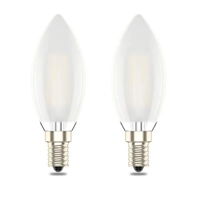 Image of E14 Dimmable Led Candle Bulb,C35 SES Small Edison Screw,4w Equivalent 40w, Warm White 2700K,Pack of 2