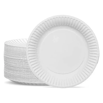 Image of G4GADGET 500 Paper Plates 23cm 9inch Plates, Disposable Party