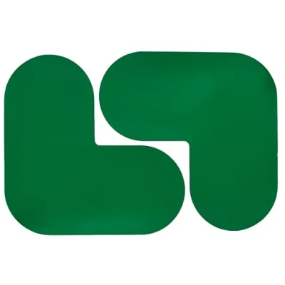 Image of Outline Corner Floor Marking Safety Sticker, Anti slip, for indoor use (Green, 50 pack)