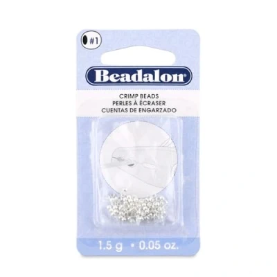 Image of Beadalon Crimp Bead 2.0mm Silvr 1.5gm