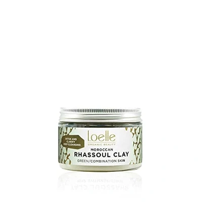 Image of Loelle Pure Green Clay Powder, Natural Remedy Against Acne and Blackheads, Ideal for Oily &amp; Combination Skin Mattify Purifying Face Mask Rhassoul Clays Made in Morocco (150g)