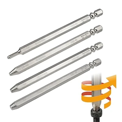 Image of Screw Remover/Extractor BIT Set for HEX Socket Head Type Screws. Easy Removal of Ruined Hexagonal Screws (Made in Japan) ENGINEER DBZ 20