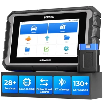 Image of TOPDON OBD2 Scanner Diagnostic Tool,2024 AD900BT 28+ Services All System Bidirectional Scan Tool with 2 Year Updates,ECU Coding,Car Code Reader for Vehicle AutoVIN FCA 18+ Languages