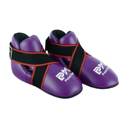 Image of Playwell Competition Kick Boxing Semi Contact Purple Sparring Boots NEW (Small)