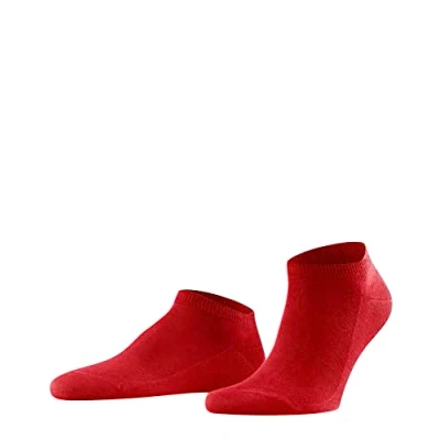 Image of FALKE Men&#039;s Family M SN Sustainable Cotton Low Cut Plain 1 Pair Trainer Socks, Red (Scarlet 8228) new eco friendly, 8.5 11