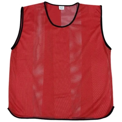 Image of Sterling Sports® Training bibs adult &amp; Kids football Bibs, Bright Mesh Vests, Rugby Netball Sport Junior Youth pack Senior Mens XL Red 10