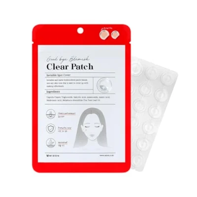 Image of [MIZON] GOOD BYE BLEMISH CLEAR PATCH (x44) Korean Skincare Ultra Thin &amp; Discreet Anti Imperfection Patches Soothing Perfect Camouflage Acne Treatment BHA Tea Tree