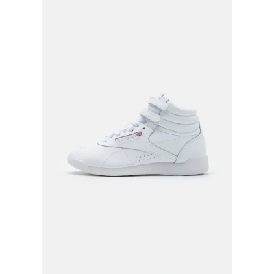 Image of Reebok Classic Hightop trainers, Women&#039;s, Size: 8.5, Intenseense white/silver leather and imitation